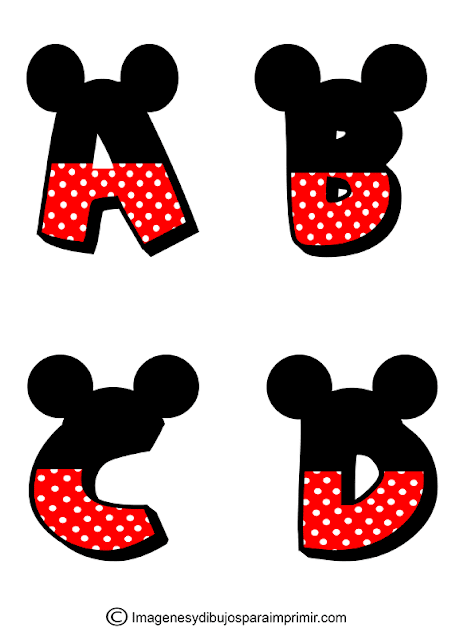 letras de mickey mouse