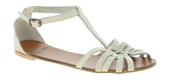 white t bar flat sandals