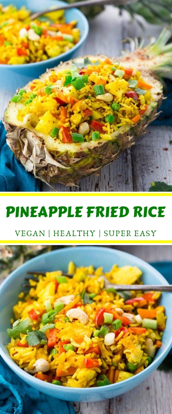 Thai Pineapple Fried Rice Recipe (Vegan) DIET 30 DAYS