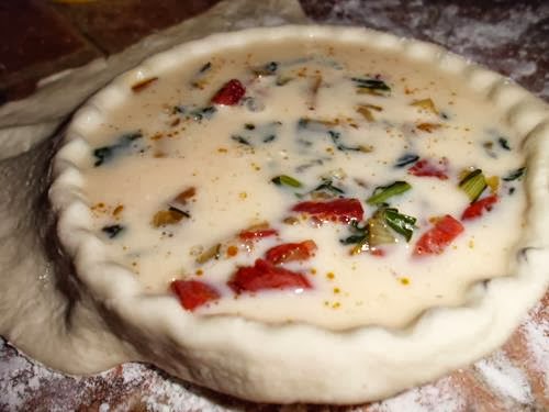 torta de verduras para hornear