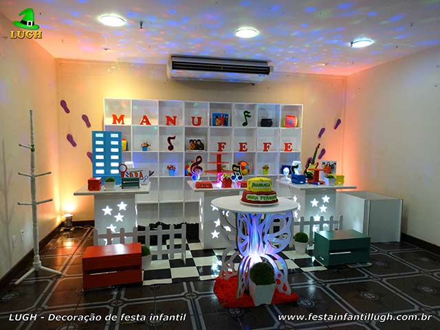 Decoração mesa provençal para aniversário tema DPA