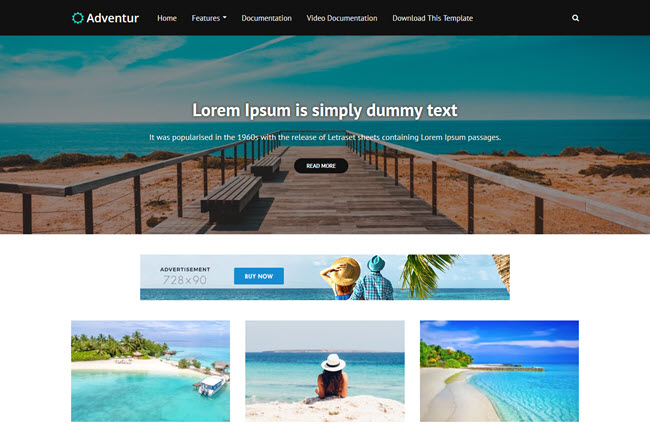 Adventur - Responsive Blogger Template