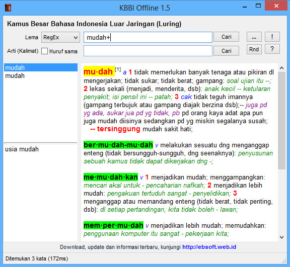 Download KBBI Offline 1.5.1 Aplikasi Kamus Besar Bahasa Indonesia