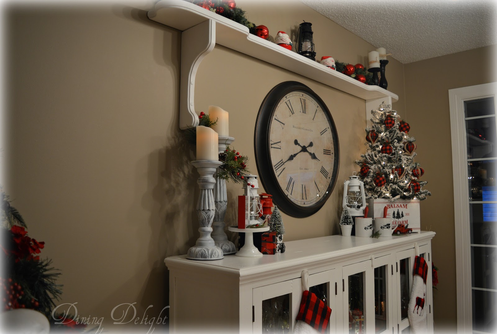 Dining Delight Christmas Sideboard in the Kitchen
