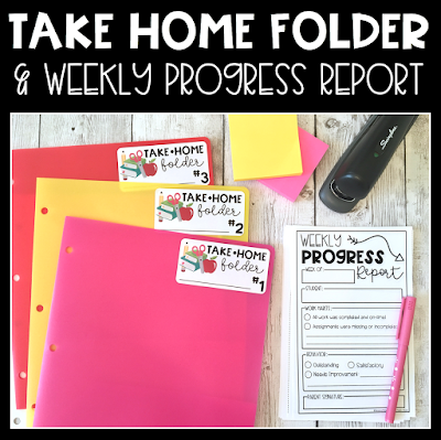 Using Take Home Folders for Parent Communication | Upper Elementary Snapshots
