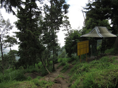 Base 1 de la ascensión al monte Merapi