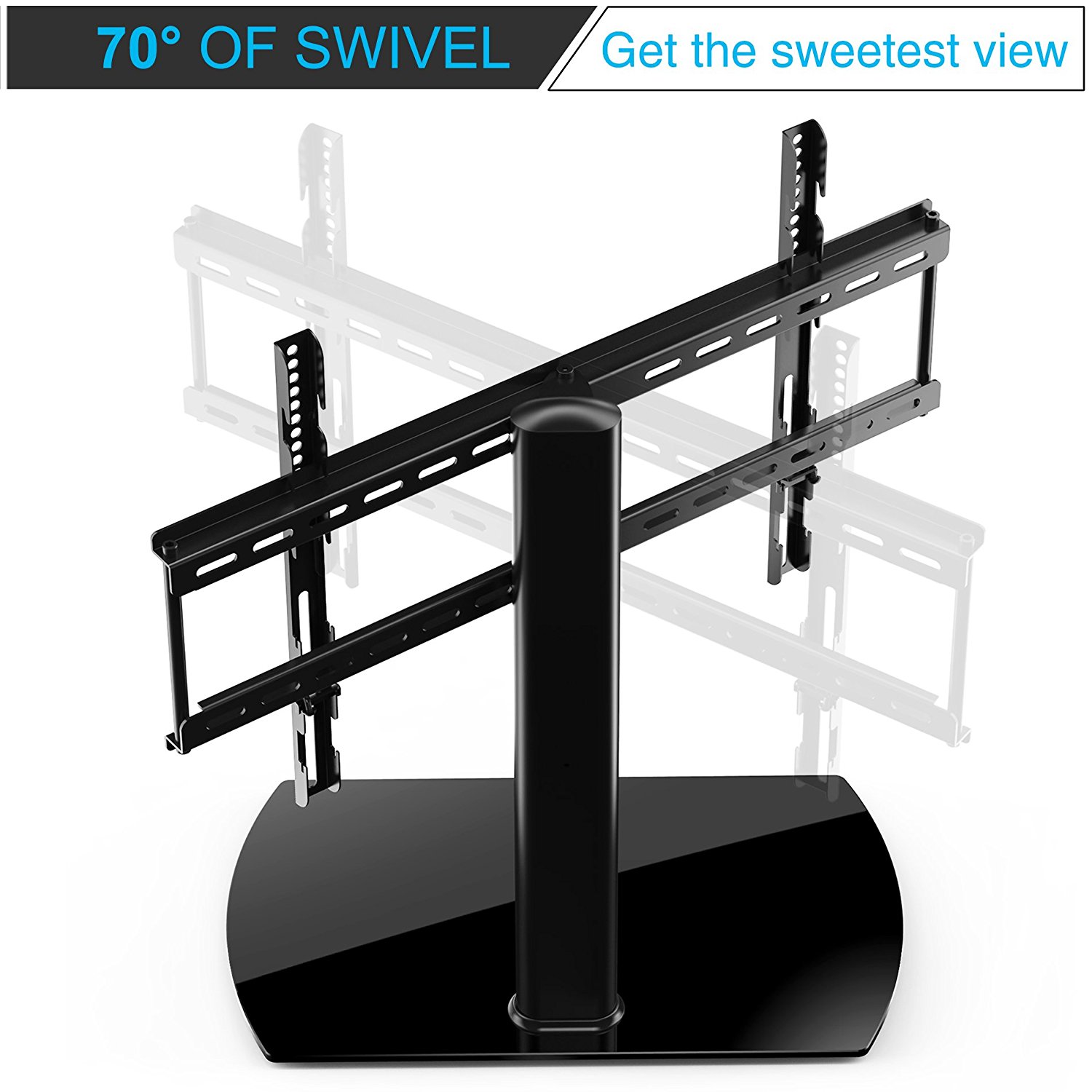 Swivel Tv Floor Stand For Tt107002gb From Fitueyes