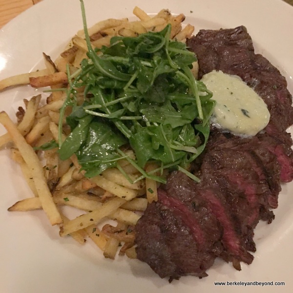 steak frites at Moonraker at Rockaway Beach in Pacifica, California steak frites at Moonraker at Rockaway Beach in Pacifica, California