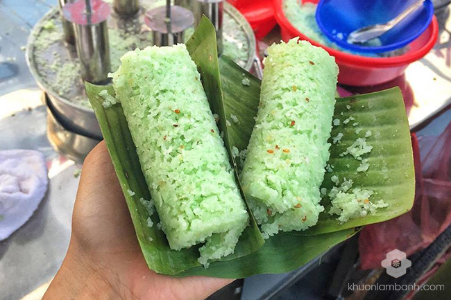 Món bánh ống lá dứa thơm ngon, lạ miệng Mon banh ong la dua thom ngon la mieng