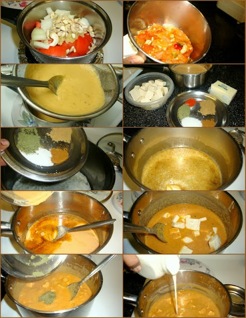 Tofu Butter Masala Recipe /Shahi Tofu Recipe / Tofu Makhani Restaurant Style Recipe / Butter Tofu Recipe / Tofu makhani Recipe