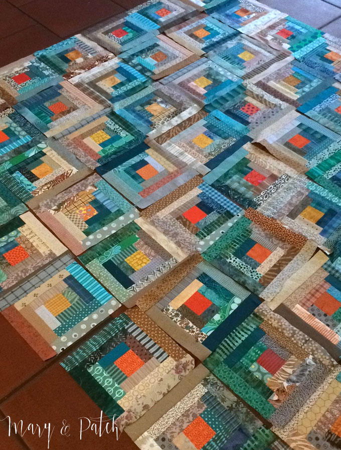 Log Cabin Quilt with Magic Tool Mary & Patch