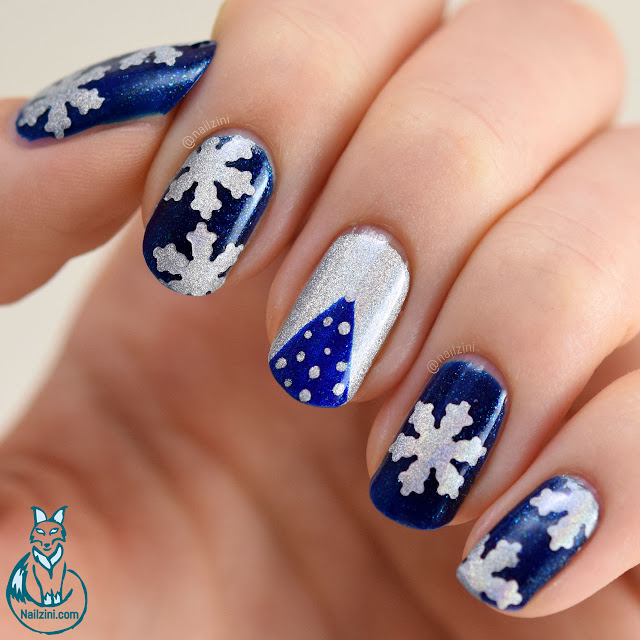 Holographic Christmas Nail Art WITHOUT Nail Art Tools | Nailzini: A ...