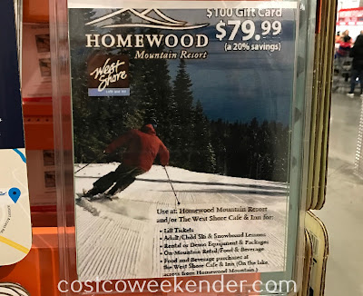 Ski/snowboard and save on a $100 gift card to Homewood Ski Resort in Tahoe