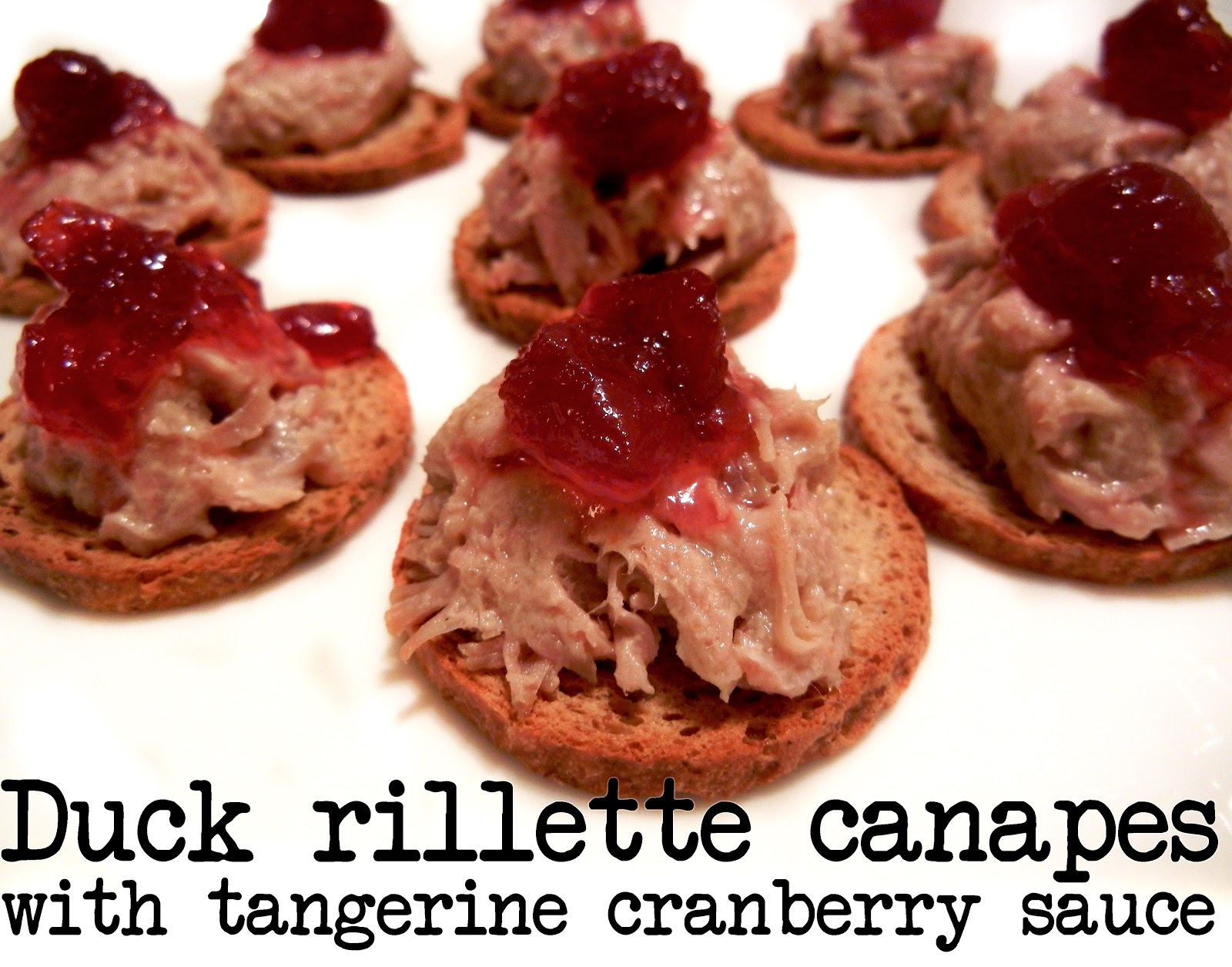 Duck Rillette Canapes