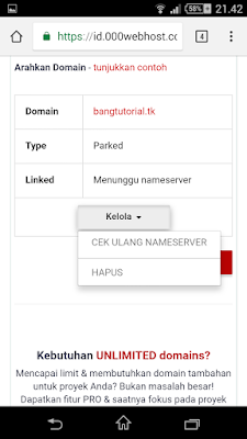 Cek ulang nameserver Cek ulang nameserver