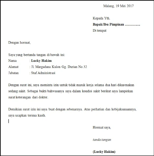Cara Buat Surat Izin Kerja