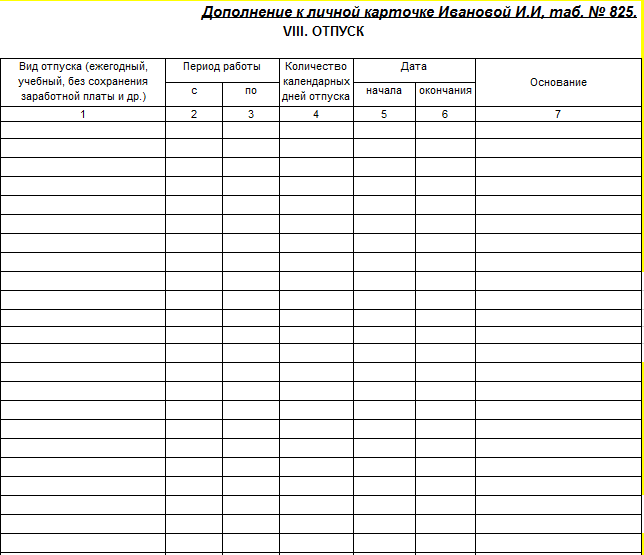 Дополнение образования в карточку т-2. Дополнение к личной карточке работника т2. Вкладыш к форме т-2. Образец дополнения к личной карточке т-2. Вкладной лист к карточке т-2 отпуск.