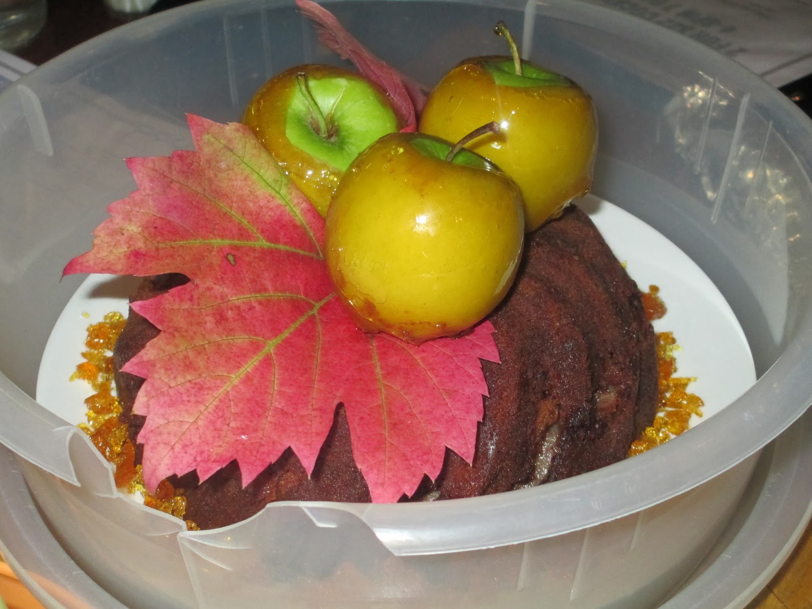 UpsideDown Toffee Apple Cake for Melbourne Cake Club "Autumn Apples