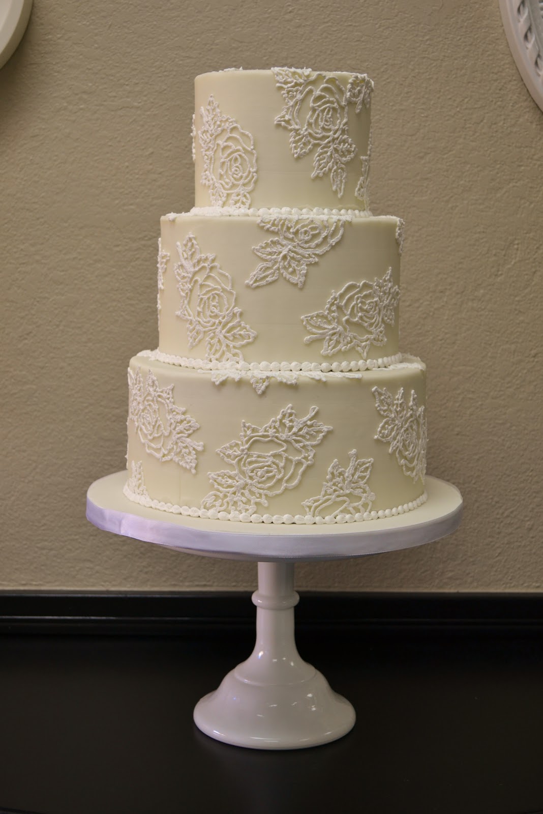 Sweet Cakes by Rebecca Buttercream Rose {Wedding Cake}