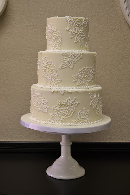 Sweet Cakes by Rebecca - Buttercream Rose Wedding Cake
