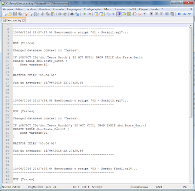 SCRIPTS EM SQL: Executar em batch todos os scripts de uma pasta SQLCMD ...
