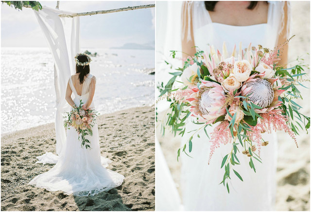 boda bohemia boho estilo sytled shoot novia chic beach playa