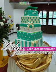 kue cake pengantin gambar banjarmasin lily segi empat dekorasi bridestory tingkat lima
