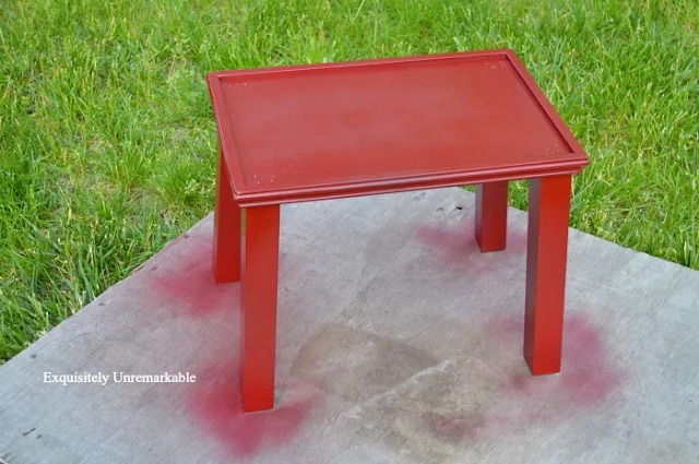 Spray Painted Table