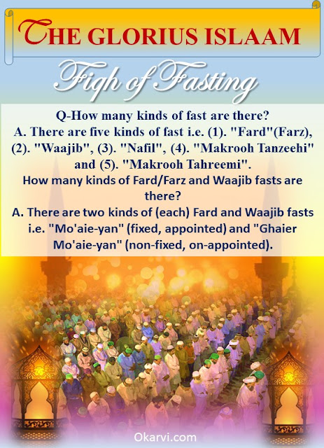 Fiqh of fasting : How many kinds of fast are there?