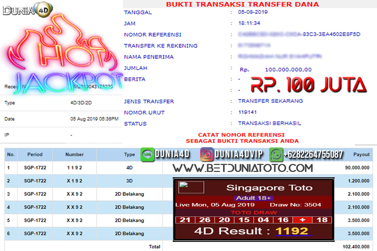 JACKPOT SINGAPORE POOLS JACKPOT SINGAPORE POOLS