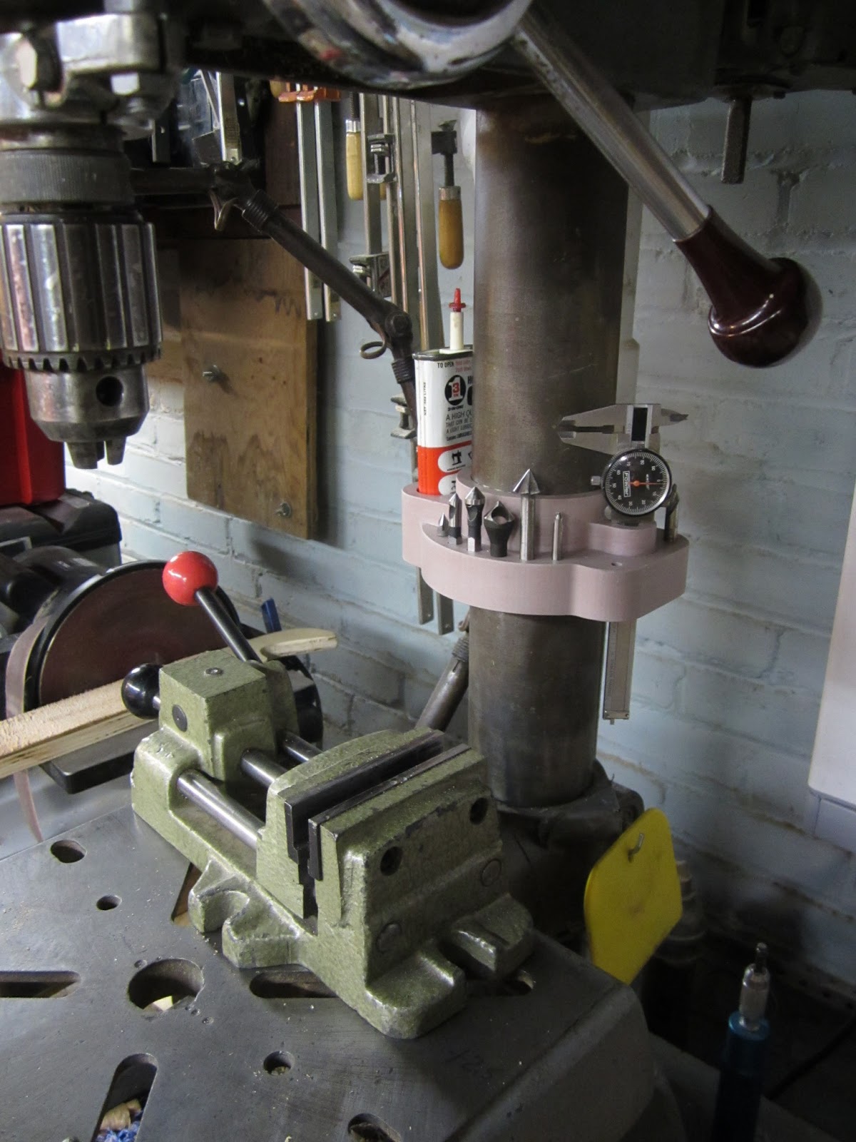 MI Shop Tools Inventions Drill press Tool Caddy