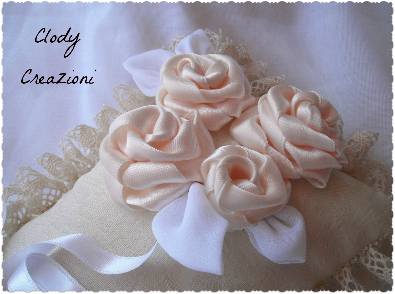 Cuscino Portafedi Girasole - Cuscino Cerimonia Nuziale Con Design A Cuore