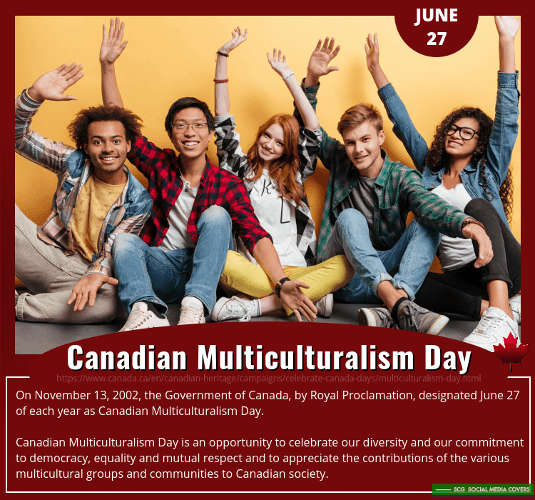 SCG - Social Media COVERS: BANNERS: Canadian MULTICULTURALISM Day ...