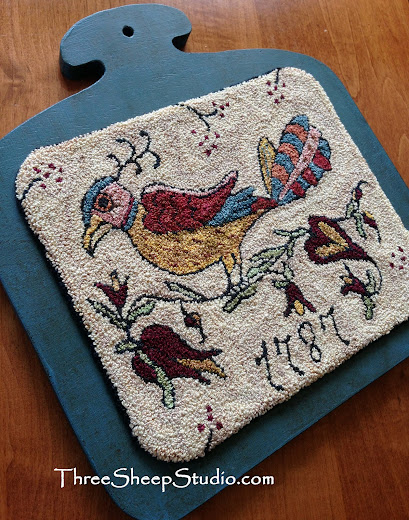 '1787 Fraktur' Punch Needle Design - ThreeSheepStudio.com '1787 Fraktur' Punch Needle Design - ThreeSheepStudio.com