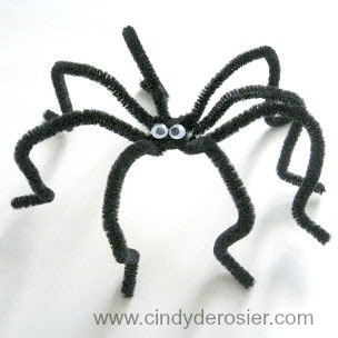 Cindy deRosier: My Creative Life: Pipe Cleaner Spiders