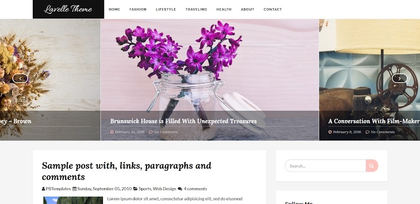 Lavelle Free Blogger Template