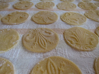 Just made corzetti pasta