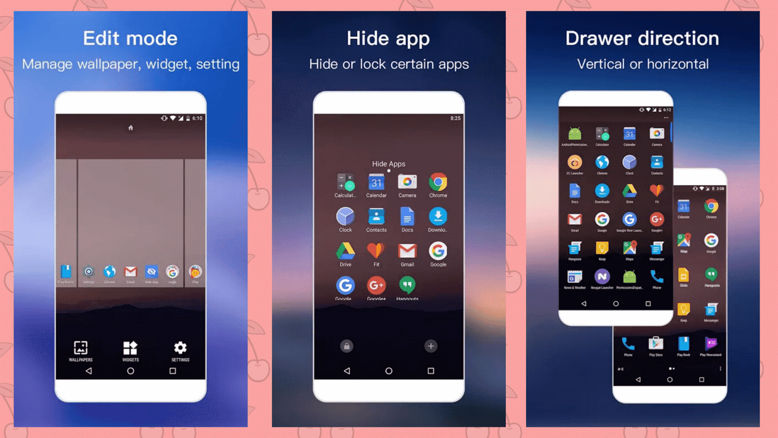 Nougat Launcher's Features android launchers,launchers android 2015,launchers android 2016,launchers android 2017,best android launchers 2016, best android launchers 2017, Android marshmaallow, nougat, nougat red, Apex launcher, asap launcher, Nova launcher, nova launcher prime, evie launcher, pixel launcher, google pixel launcher, M launcher, google now launcher, google now support, google now alternatives, android alternative launchers, Best android launchers 2017, minimilastic launcher