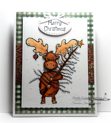 North Coast Creations Stamp set: Christmas Tree Maxwell, Our Daily Bread Designs Custom Dies: Stitched Ovals, Circle Ornaments