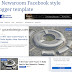 Fb Newsroom - Blogger Template For Facebook Style