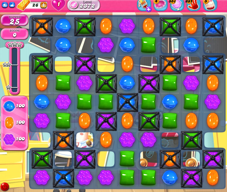 Candy Crush Saga level 2372 Candy Crush Saga level 2372