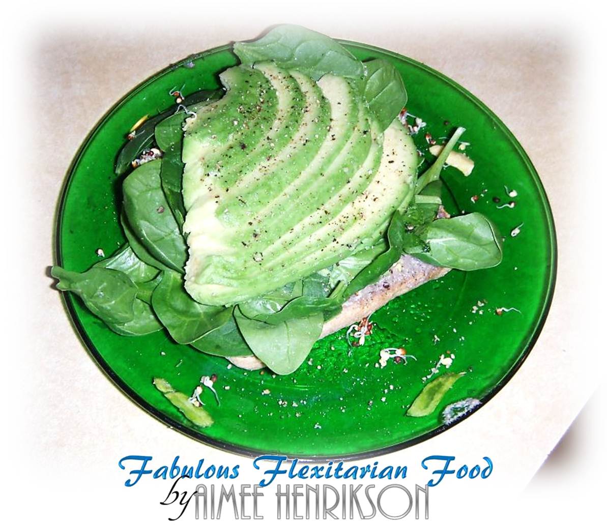 Fabulous Flexitarian Avocado Broccoli Sprout Sandwich + Basil Nut Cheese