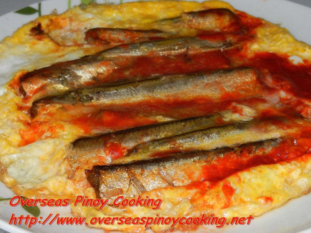 Sardine in Tomato Sauce Omelet