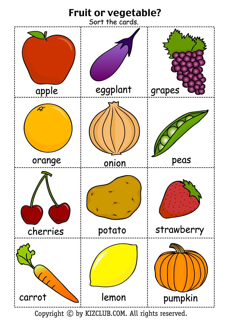 Free Printable Pictures Of Fruits And Vegetables Pdf Download