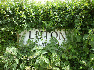 The village sign for Luton in Devon