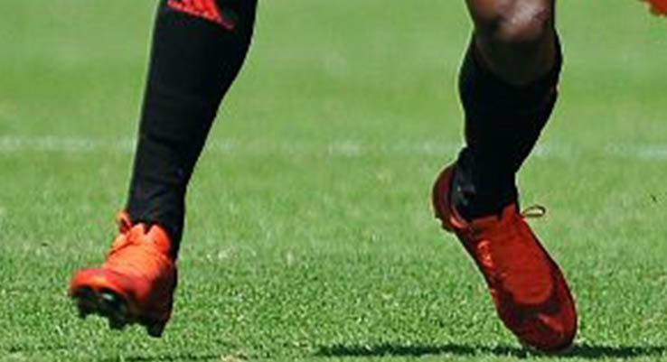 red football sock boots