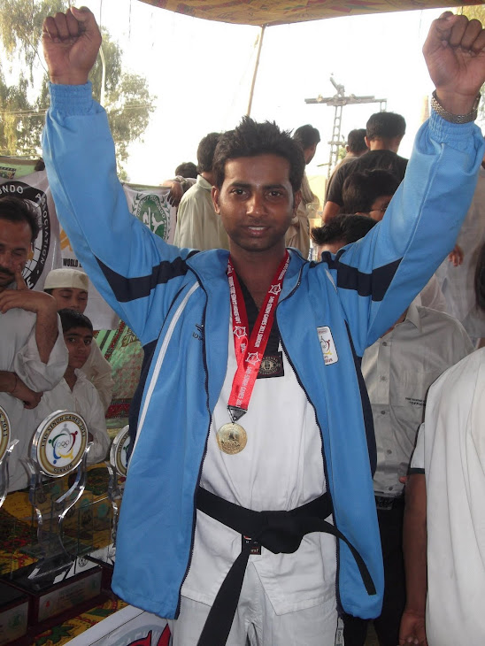Fasihuddin got Gold Medal in Sindh Games 2011-Sukkur