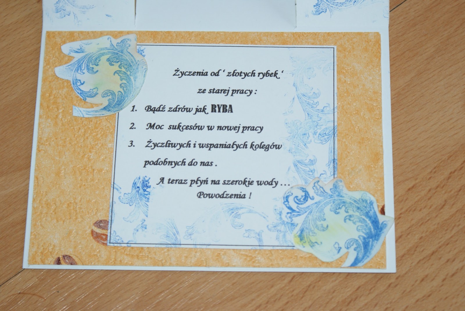 życzenia Dla Kolegi Odchodzącego Z Klasy kartko maniaczki: Złota Rybka dla ichtiologa