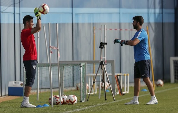 Málaga, el equipo realizó este domingo una sesión de recuperación