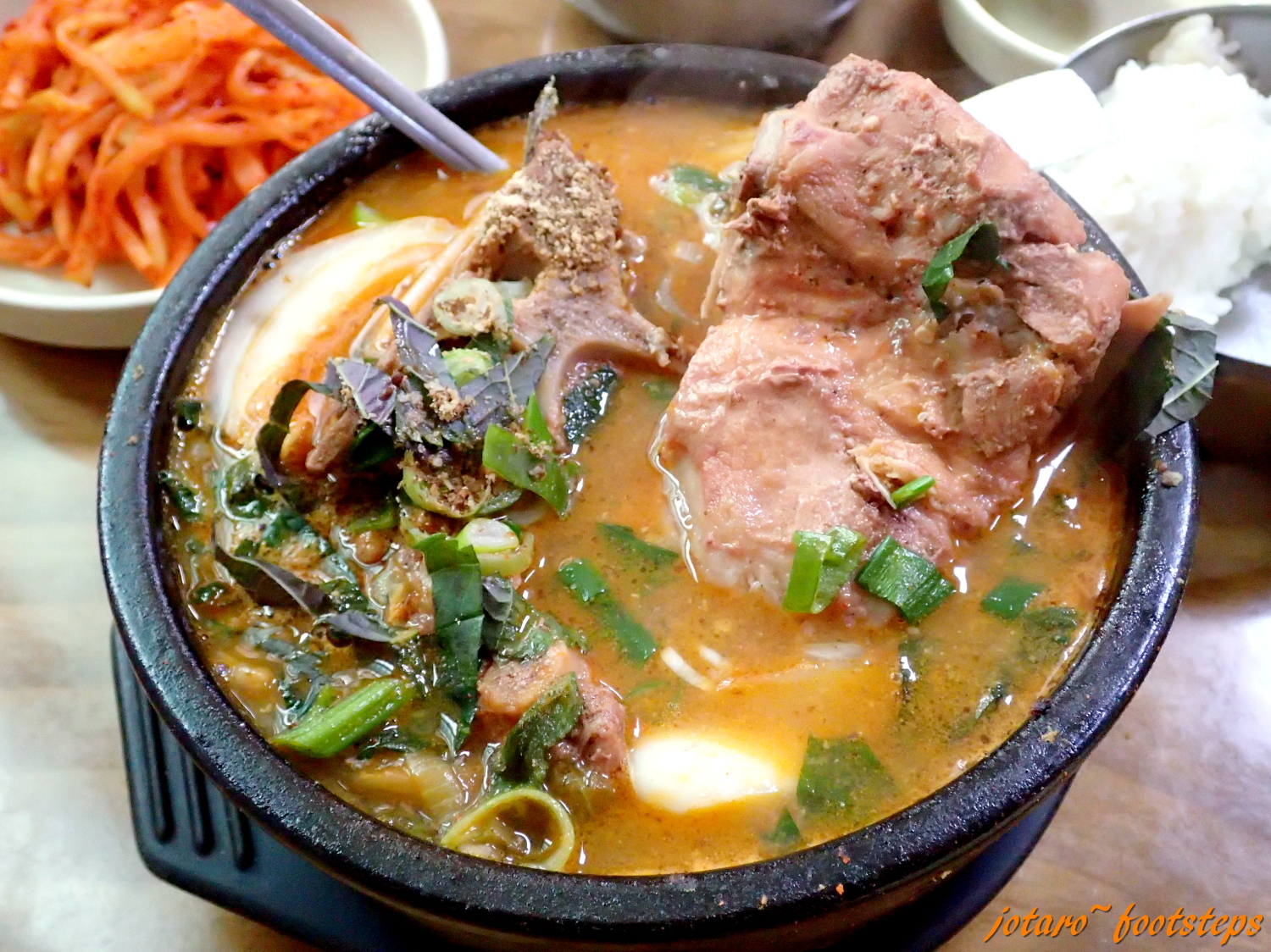 Footsteps Jotaro's Travels YummY! Good Korean Pork Bone Soup
